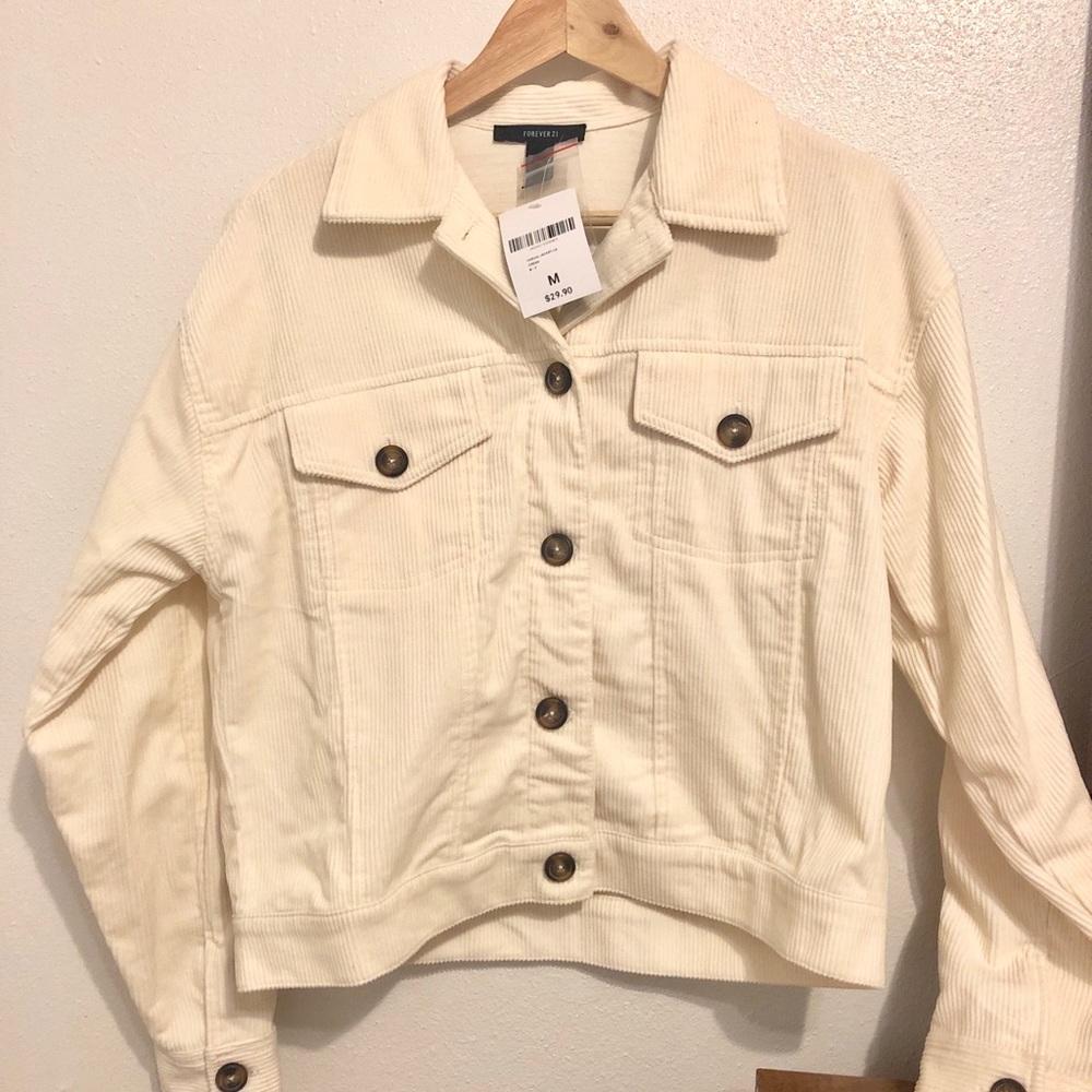 Cream Corduroy Jacket